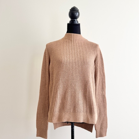 White Closet Sweaters - Vintage White Closet Knitted Sweater – Size 8 – Tan hand knit